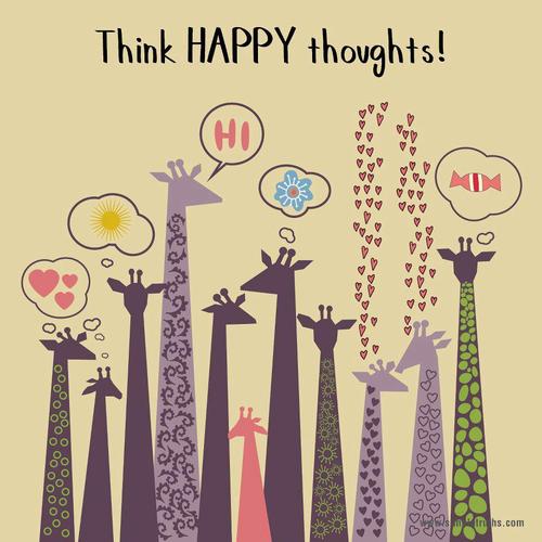 Giraffes Think Happy Thoughts